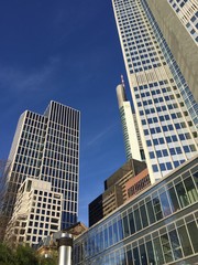 Fototapeta na wymiar Teil der Skyline in Frankfurt