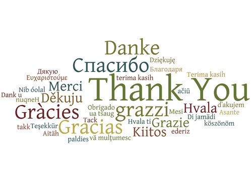 Thank You, In Different Languages