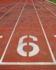 Lane athletics track number 6.