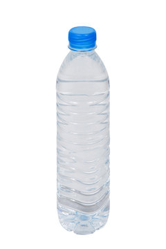 Small plastic water bottle