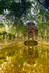The fountain in Luxemburg garden, Paris