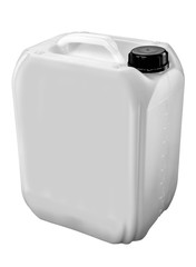  plastic jerrycan isolated on white background.
