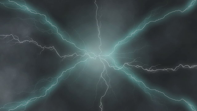 Background with the effects of lightning and clouds