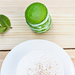 Green French Makarons