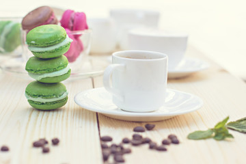 Green French Makarons