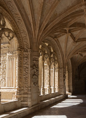 Cloister of Jeronomos monastery. Lisbon