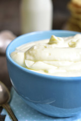 Vanilla milk custard.