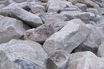 Grey and brown granite rocks background