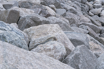 Grey and brown granite rocks background