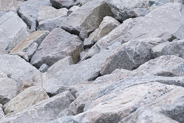Grey and brown granite rocks background