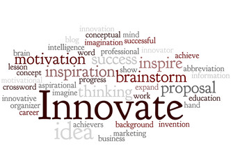 Innovate, word cloud concept 5