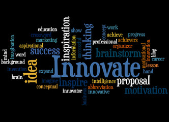 Innovate, word cloud concept 8