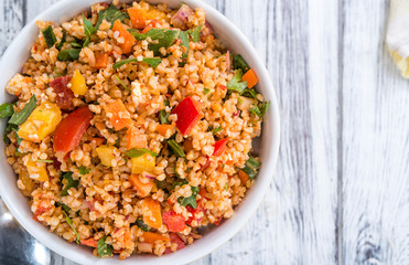 Bulgur Salad (with vegetables)