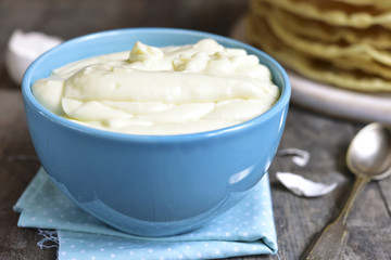 Vanilla milk custard.