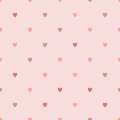 Seamless geometric pattern with hearts. Vector repeating texture - 101241440