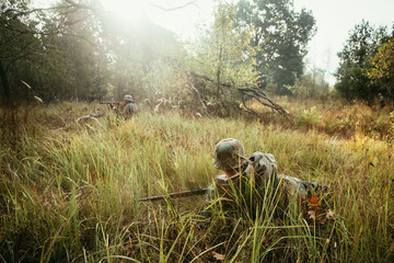 Hidden unidentified re-enactor dressed as World War II german we