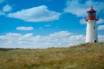 Fototapeta na wymiar Lighthouse List West, Ellenbogen, Sylt