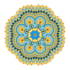 Vector round ornament.