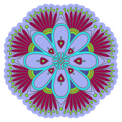 Vector round ornament.