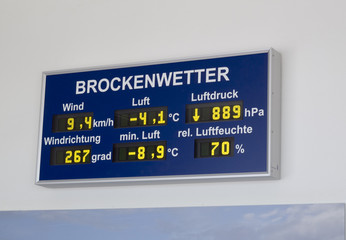 Brockenwetter