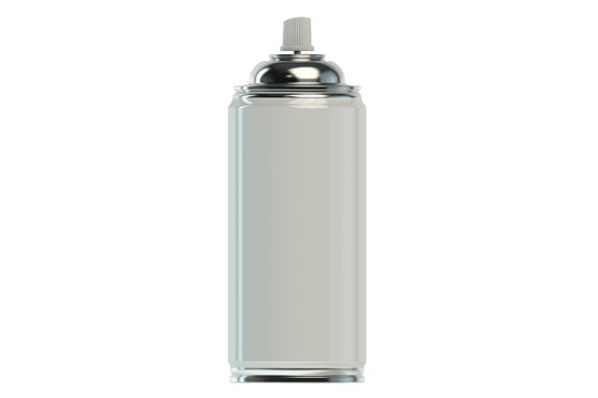 white spray paint can