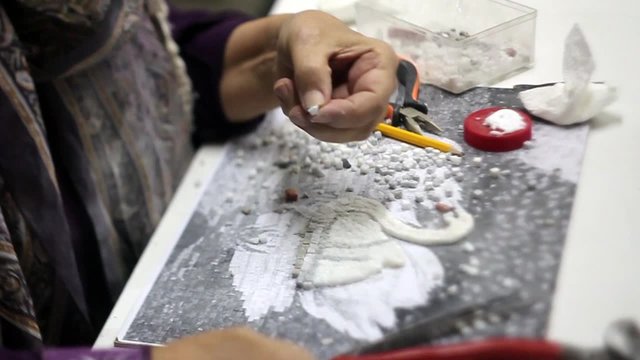 process hand-made stone turkish mosaic 
