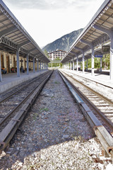Arriv&eacute;e de la gare de Chamonix