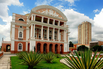 Brazil - The Amazon Theatre  opera house located in Manaus