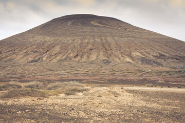 Fototapeta na wymiar Volcano at La Graciosa, Canary Islands, Spain.