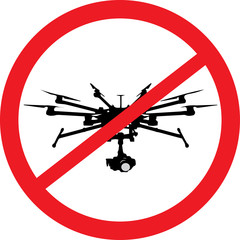 Drone prohibited - obrazy, fototapety, plakaty