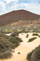 Volcano at La Graciosa, Canary Islands, Spain.