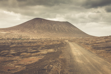 Obraz premium Volcano at La Graciosa, Canary Islands, Spain.