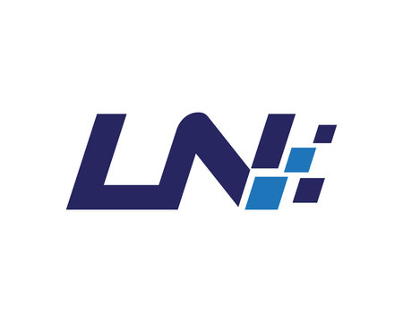 LN digital letter logo