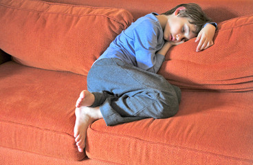 Boy Sleep on sofa