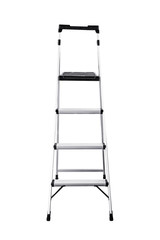 Aluminum ladder isolated.