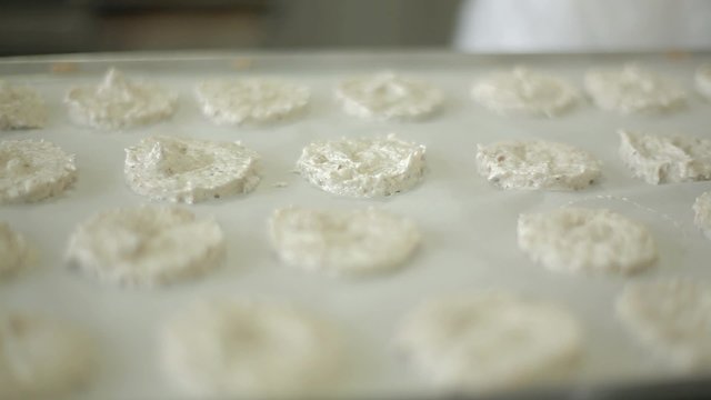 Manufacture of Handmade Desserts Coconut Cookies