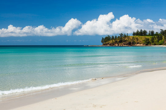 Long sand beach at tip of boreno