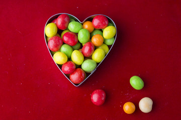cookie cutter with jellybeans