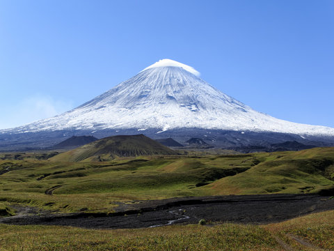 Klyuchevskaya Sopka Volcano. Kamchatka.