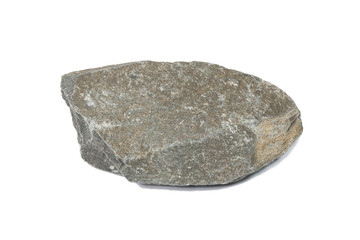 sample of a Black Slate Rock isolate on white
