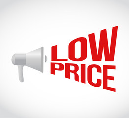 low price message concept sign