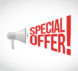 special offer message concept sign