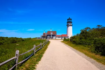 Sheer curtains Lighthouse Cape Cod Truro lighthouse Massachusetts US