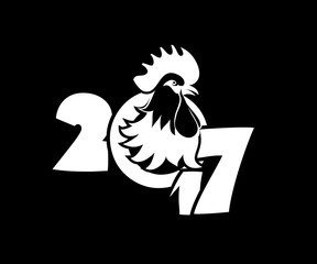 year of the rooster logo