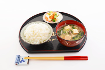 おいしそうな和風朝食