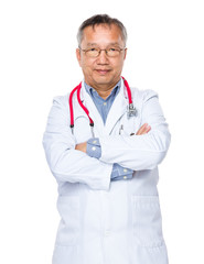 Asian older doctor