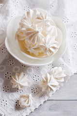 Obraz na płótnie Canvas White sweet meringue
