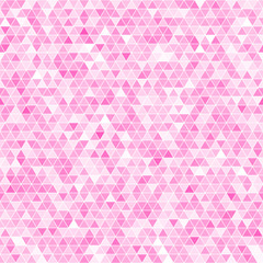Pink triangle seamless mosaic background