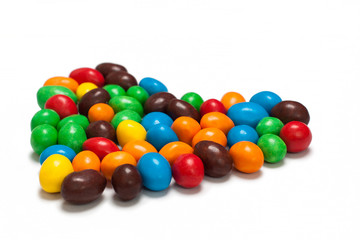 colorful chocolate coated candy