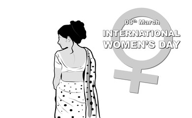 Abstract Greeting for International Women Day